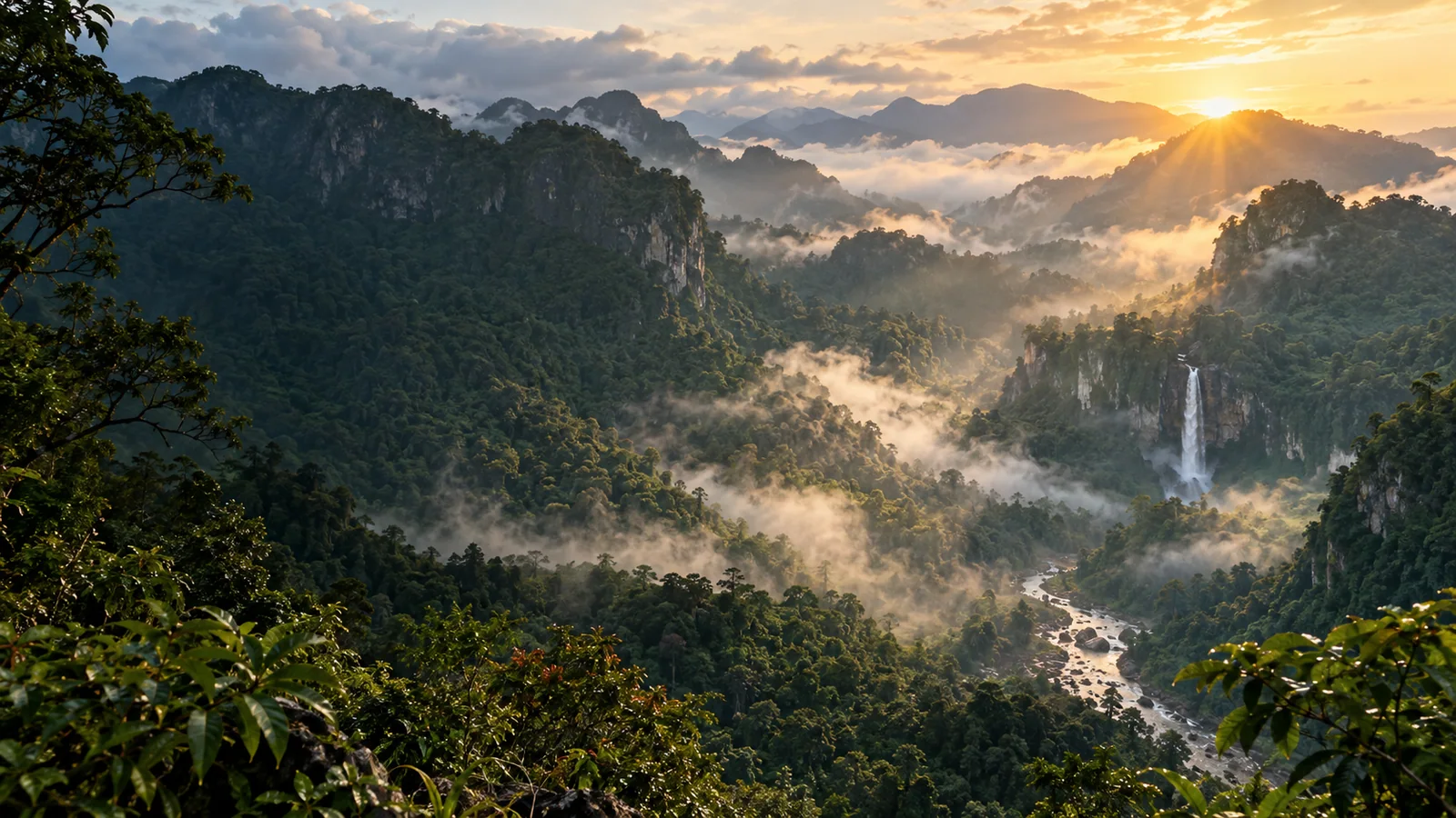Theo dòng thác, chạm miền mây